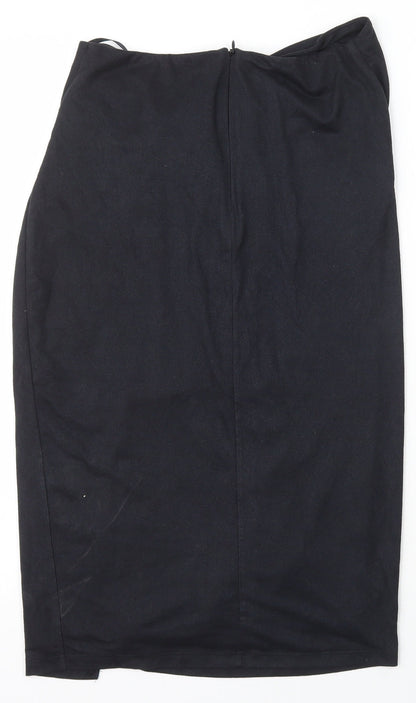 Hot Miami Styles Womens Black  Polyester Tulip Skirt Size S   Zip