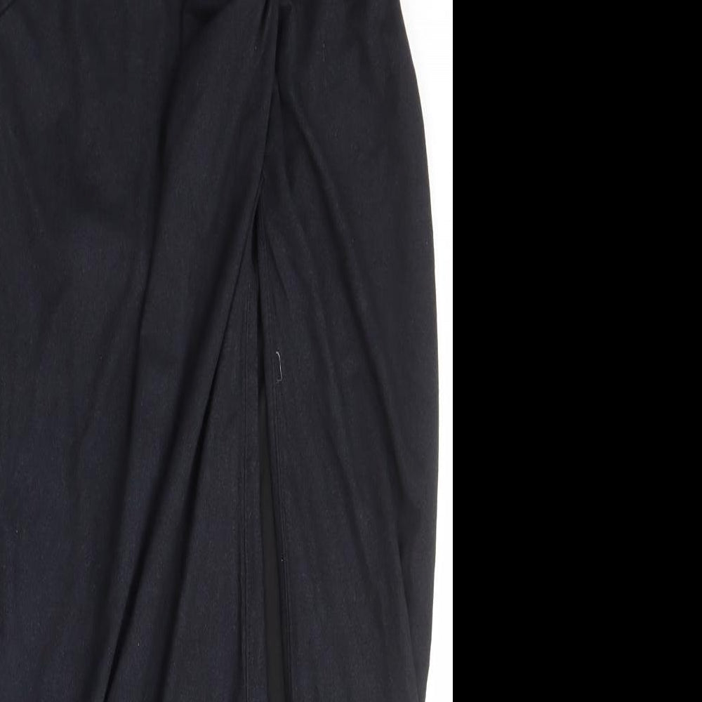 Hot Miami Styles Womens Black  Polyester Tulip Skirt Size S   Zip