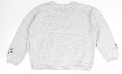 Womens UK Size 16 Marks and Spencer Grey Pullover Jumper