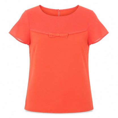 Womens UK Size 10 TU Orange Basic T-Shirt