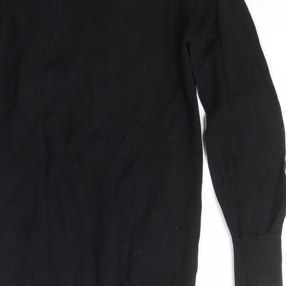 Indigo Girls Black V-Neck  Cotton Cardigan Jumper Size 9-10 Years  Button - Marks and Spencer