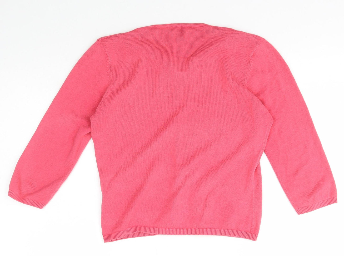 Womens UK Size 10 BAY Pink Cardigan Jumper