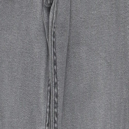 Hollister Womens Grey  Cotton Skinny Jeans Size 25 L28 in Slim Zip