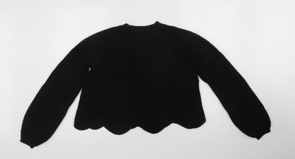 Womens UK Size S New Look Black Pullover Jumper