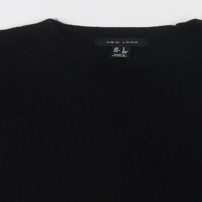 Womens UK Size S New Look Black Pullover Jumper