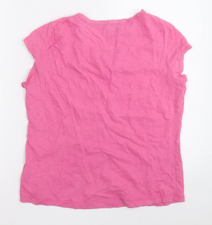 F&F Womens Pink  Cotton Basic Tank Size 12 Round Neck