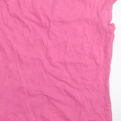 F&F Womens Pink  Cotton Basic Tank Size 12 Round Neck