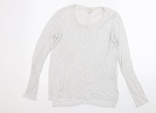 Autograph Womens Grey Round Neck  Lyocell Pullover Jumper Size 12