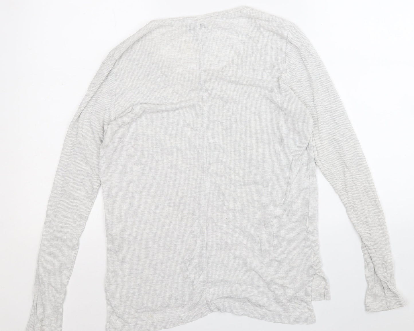 Autograph Womens Grey Round Neck  Lyocell Pullover Jumper Size 12