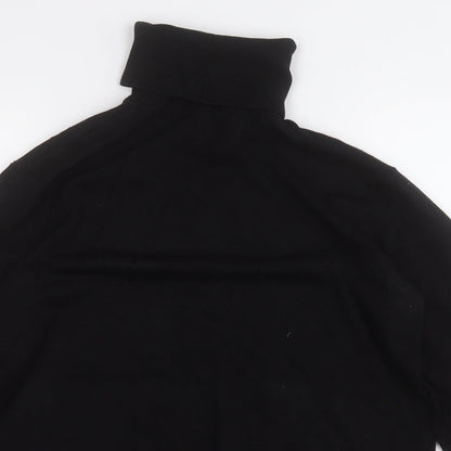 Avenue Womens Black Roll Neck  Viscose Pullover Jumper Size 8