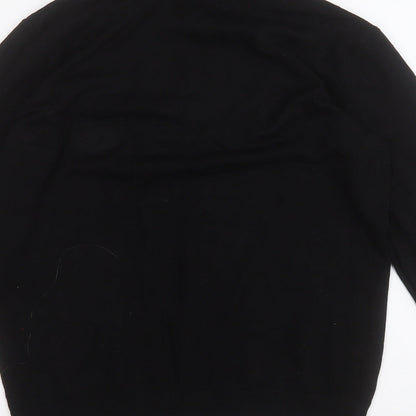 Avenue Womens Black Roll Neck  Viscose Pullover Jumper Size 8