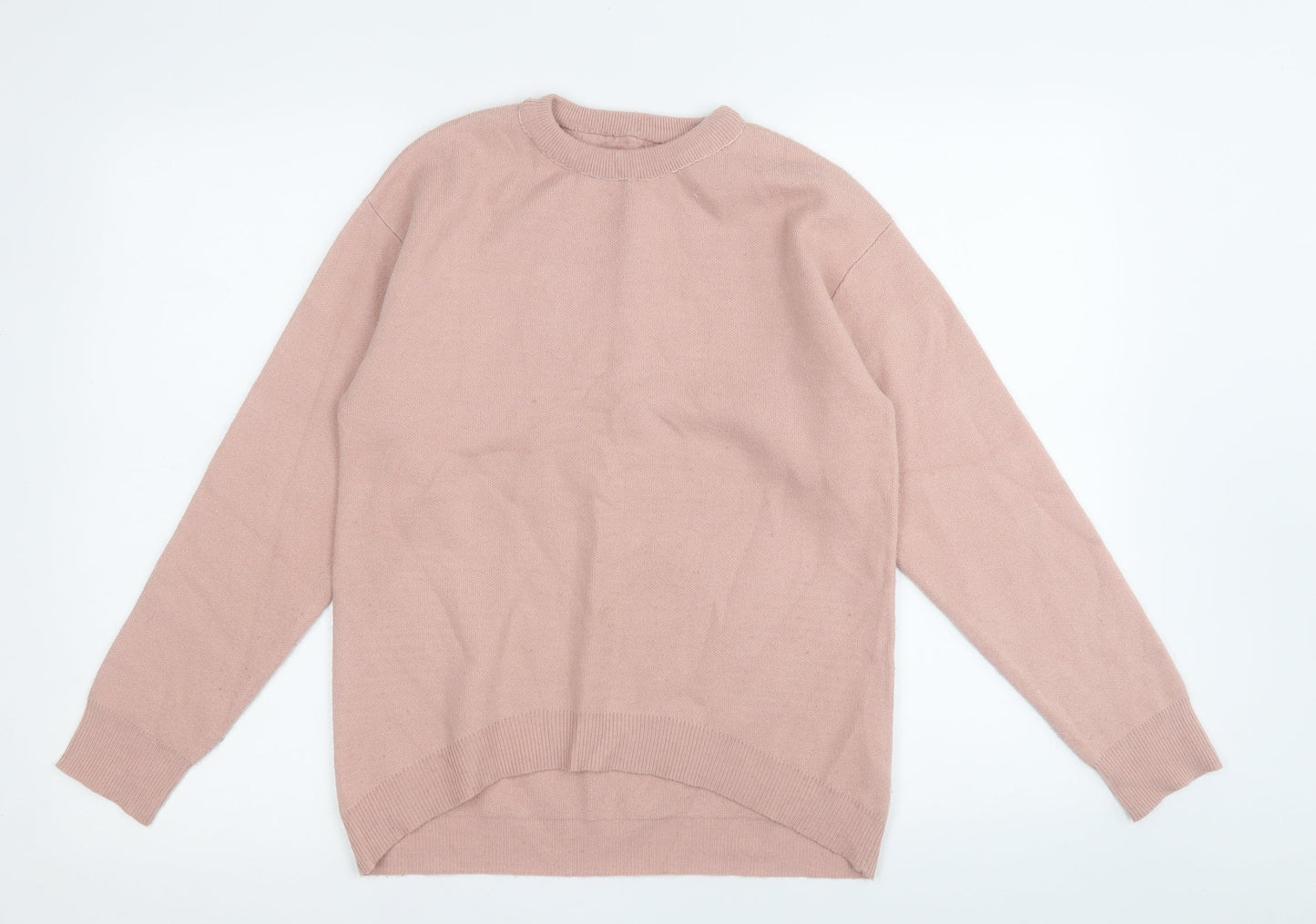 Primark Womens Pink Round Neck  Polyester Pullover Jumper Size 2XS