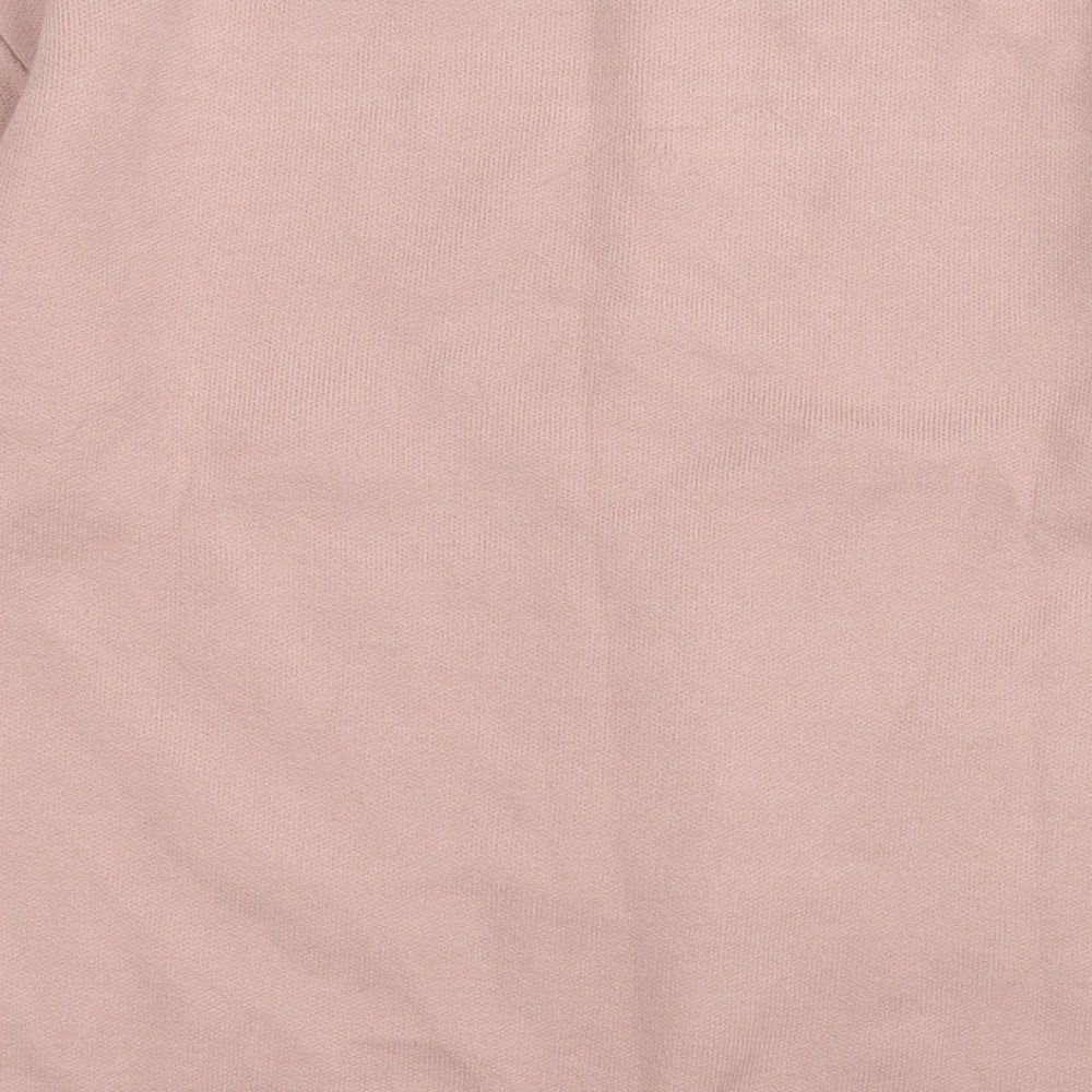 Primark Womens Pink Round Neck  Polyester Pullover Jumper Size 2XS