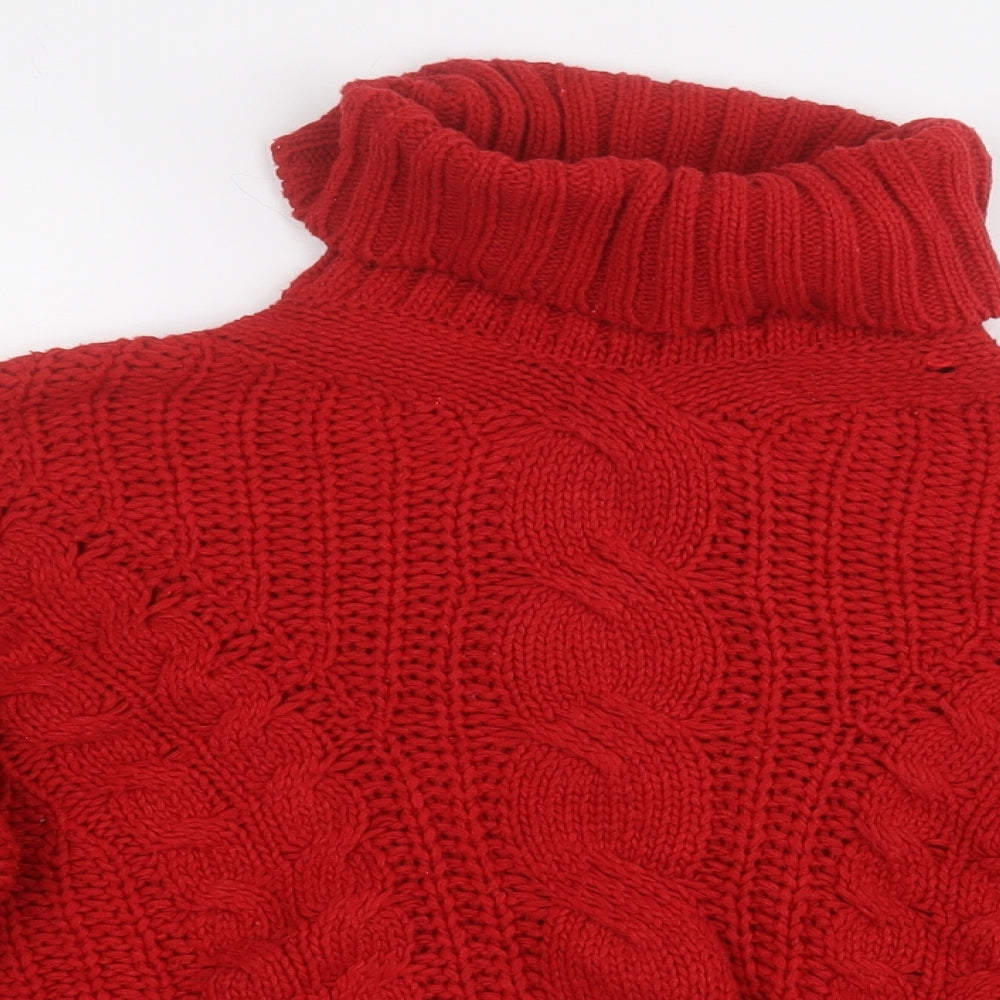Womens UK Size XL cashel Red Pullover Jumper