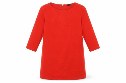 H&M Womens Red  Polyester Jumper Dress  Size M  Round Neck