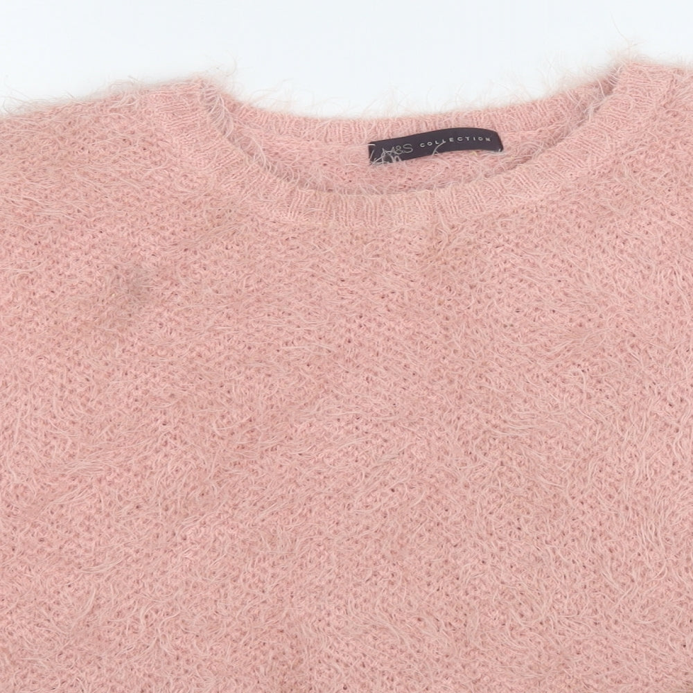 Womens UK Size 10 Marks and Spencer Pink Pullover Jumper