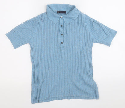 Womens UK Size 12 Marks and Spencer Blue Pullover Jumper