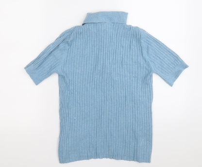 Womens UK Size 12 Marks and Spencer Blue Pullover Jumper