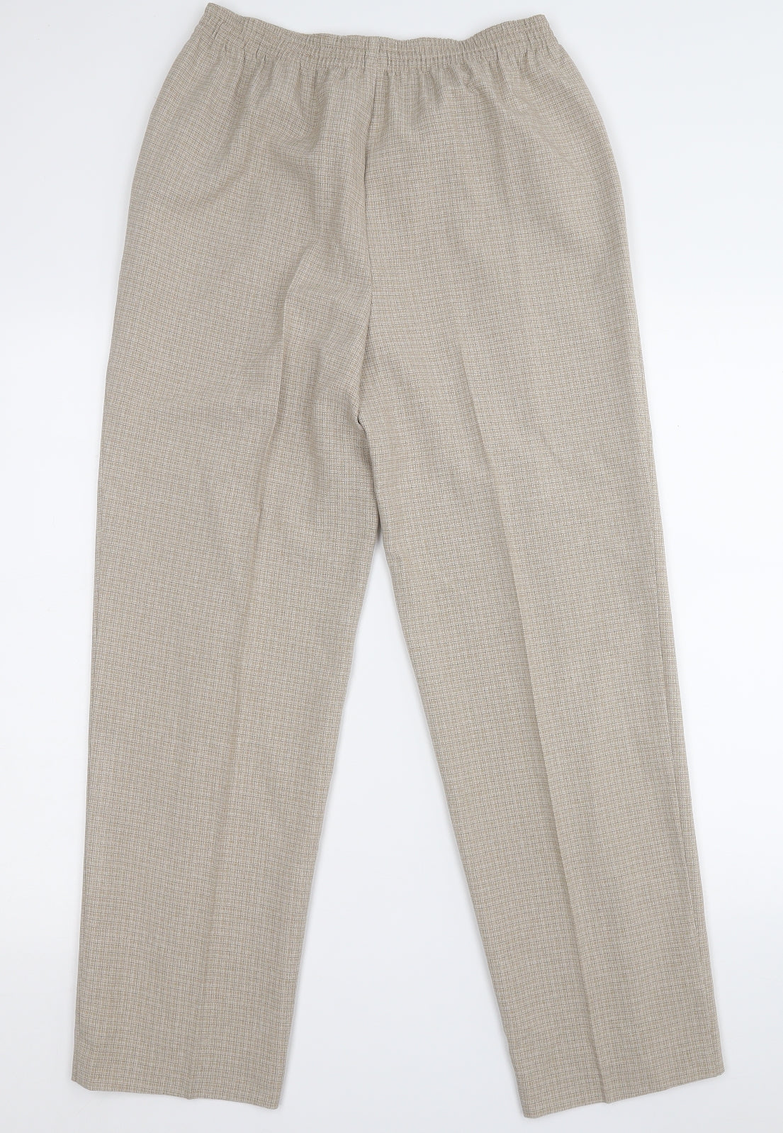 Womens UK Size 10 Marks and Spencer Regular Fit Dress Pants Brown Trousers