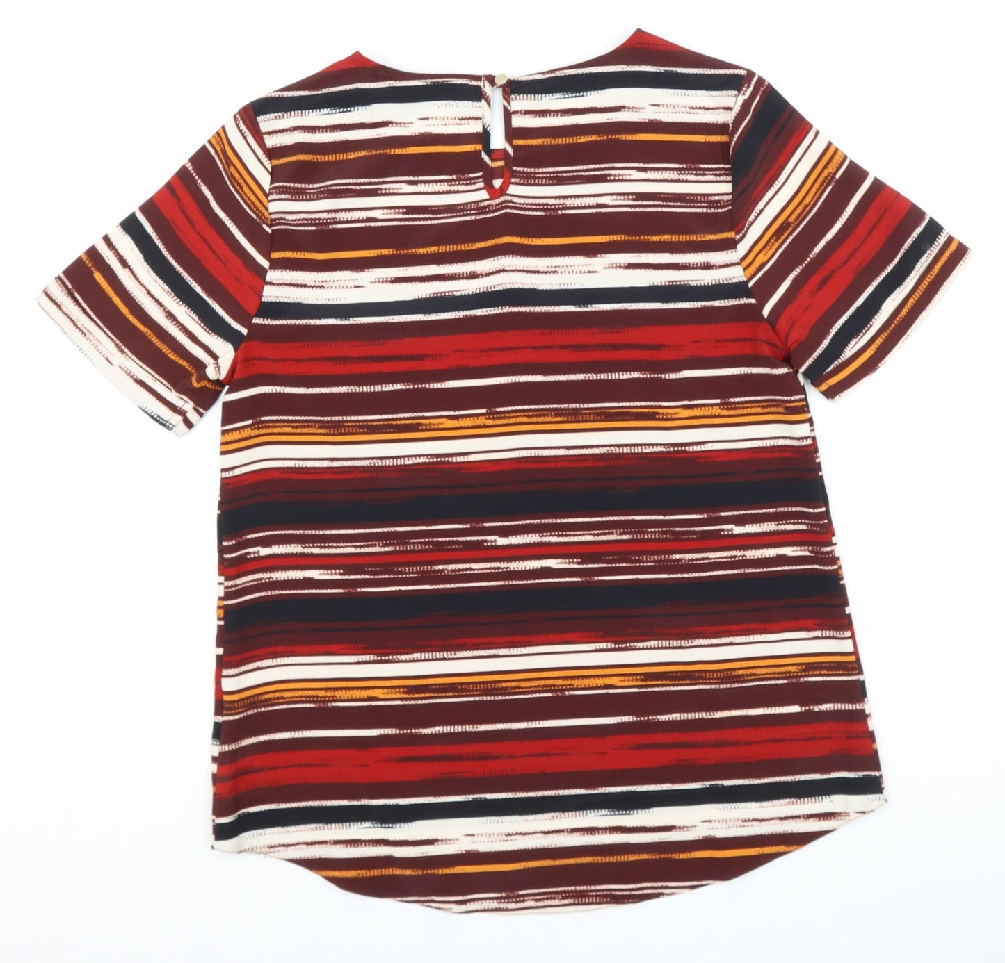 Primark Womens Multicoloured Round Neck Striped Polyester Pullover Jumper Size 8