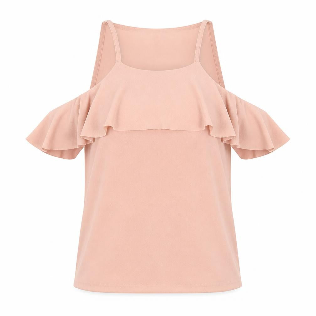 Womens UK Size 6 New Look Pink Basic Blouse