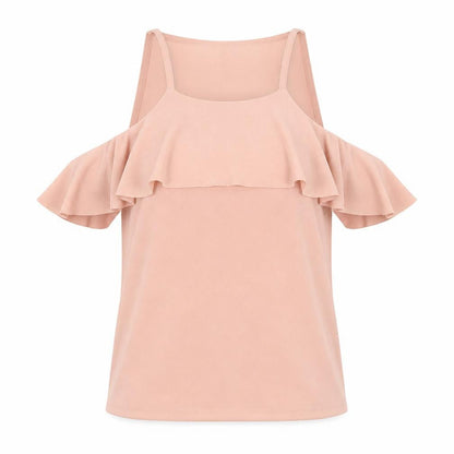 Womens UK Size 6 New Look Pink Basic Blouse