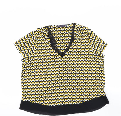 Womens UK Size 18 Marks and Spencer Gold Basic Blouse