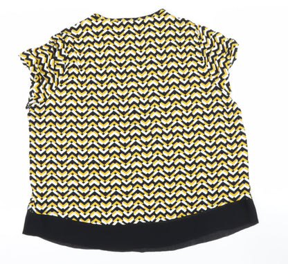 Womens UK Size 18 Marks and Spencer Gold Basic Blouse