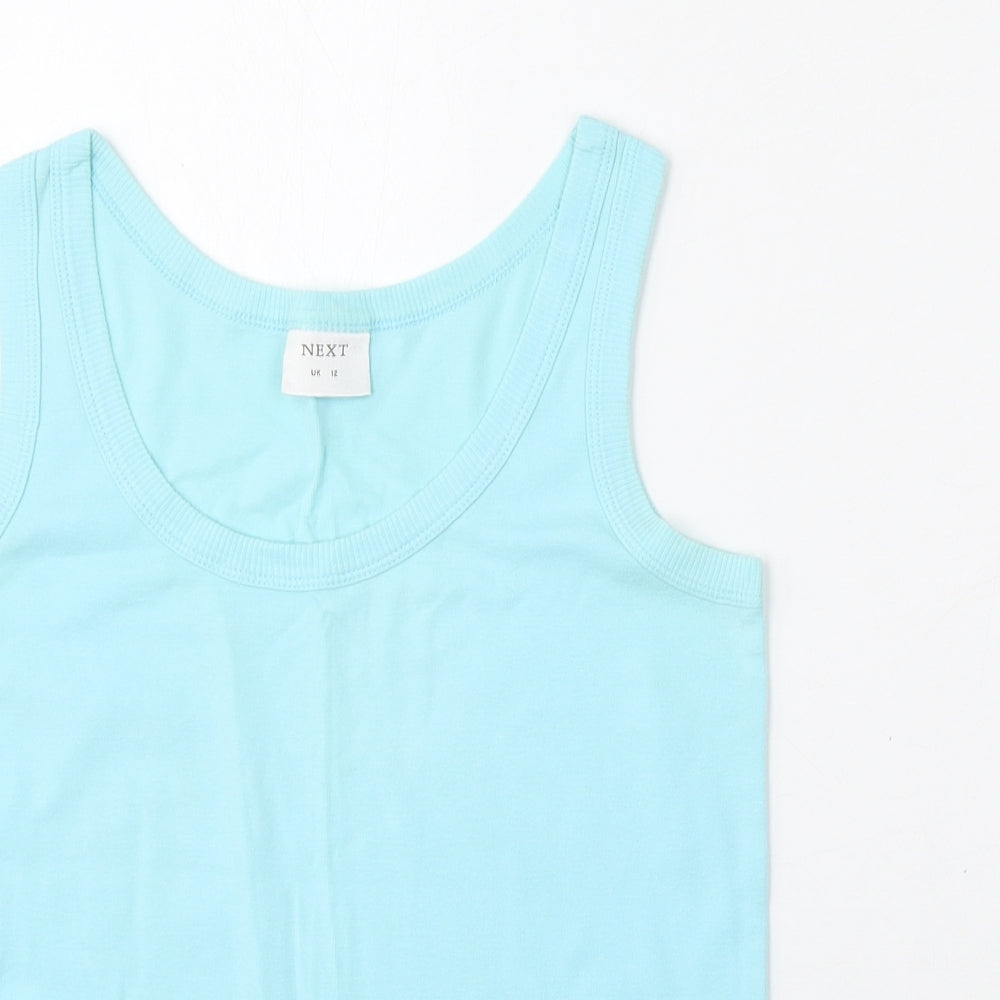 Womens UK Size 12 NEXT Blue Basic Tank