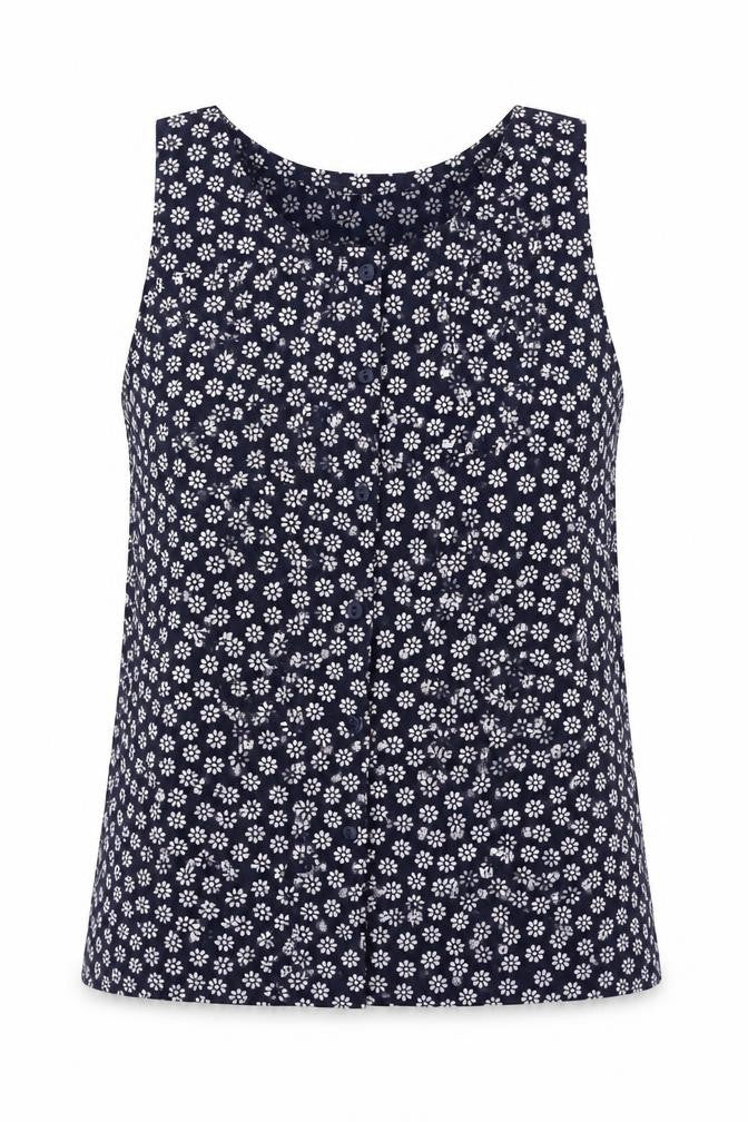 Womens UK Size S Preworn Blue Basic Blouse