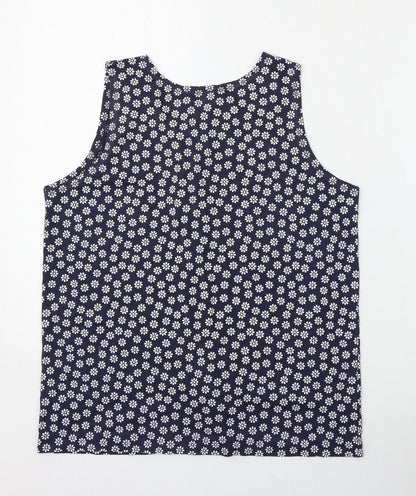 Womens UK Size S Preworn Blue Basic Blouse