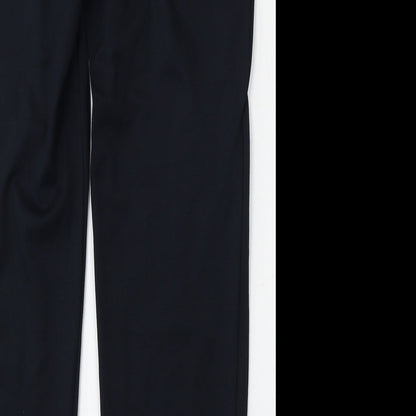 Marks and Spencer Womens Blue  Viscose Trousers  Size 12 L27 in Regular