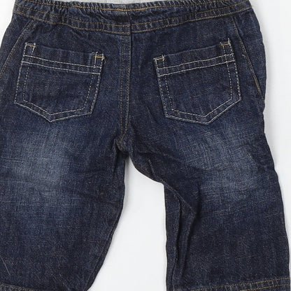 Babaluno Boys Blue  Cotton Jogger Jeans Size 3-6 Months
