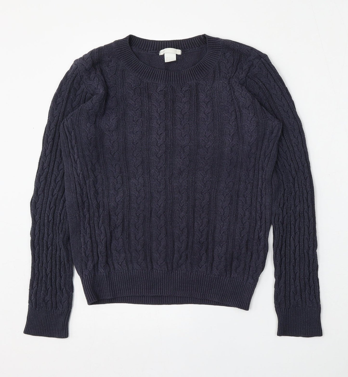 Womens UK Size S H&M Blue Pullover Jumper