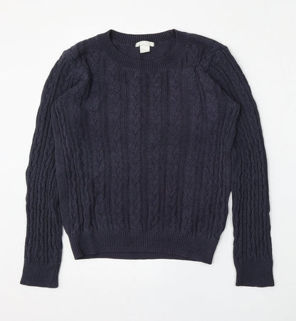 Womens UK Size S H&M Blue Pullover Jumper