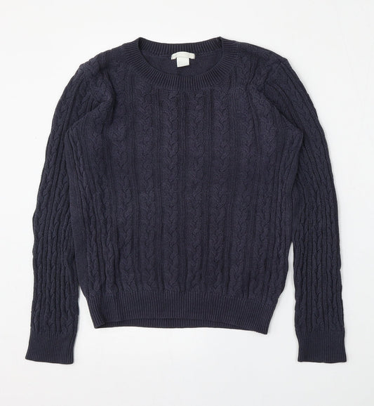 Womens UK Size S H&M Blue Pullover Jumper