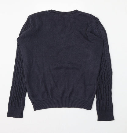 Womens UK Size S H&M Blue Pullover Jumper