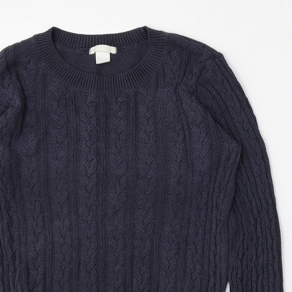Womens UK Size S H&M Blue Pullover Jumper