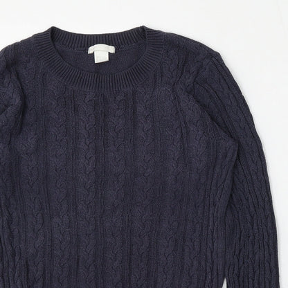 Womens UK Size S H&M Blue Pullover Jumper
