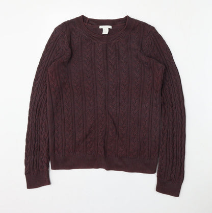 Womens UK Size S H&M Red Pullover Jumper