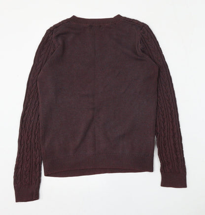 Womens UK Size S H&M Red Pullover Jumper