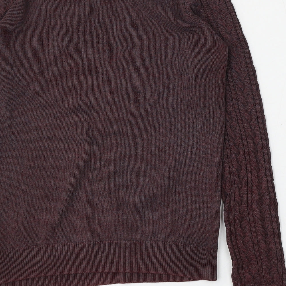 Womens UK Size S H&M Red Pullover Jumper