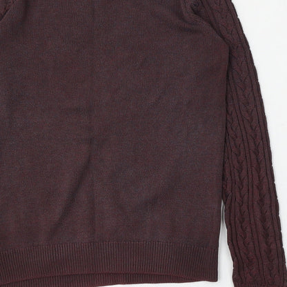 Womens UK Size S H&M Red Pullover Jumper