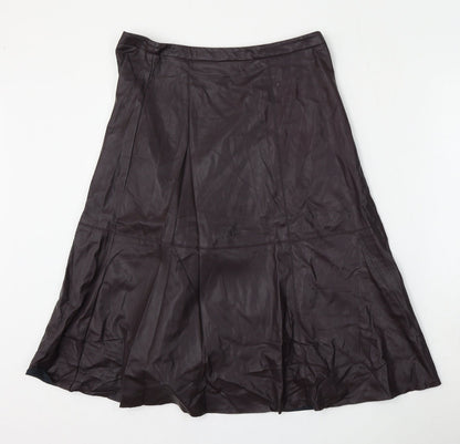 NEXT Womens Brown  Polyester Skater Skirt Size 12