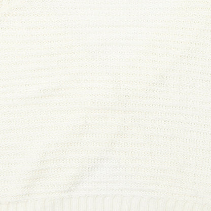 Womens UK Size L BM Ivory Cardigan Jumper
