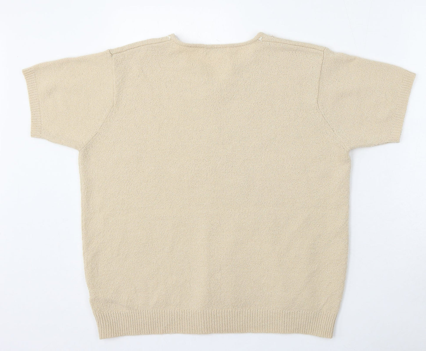 Womens UK Size 14 Berkertex Beige Pullover Jumper