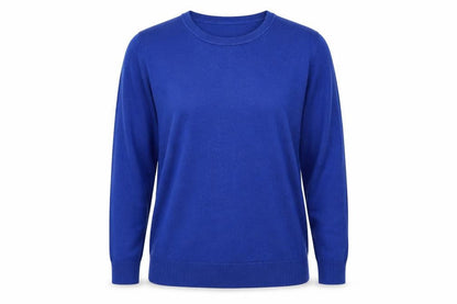 Womens UK Size L Marks Blue Pullover Jumper