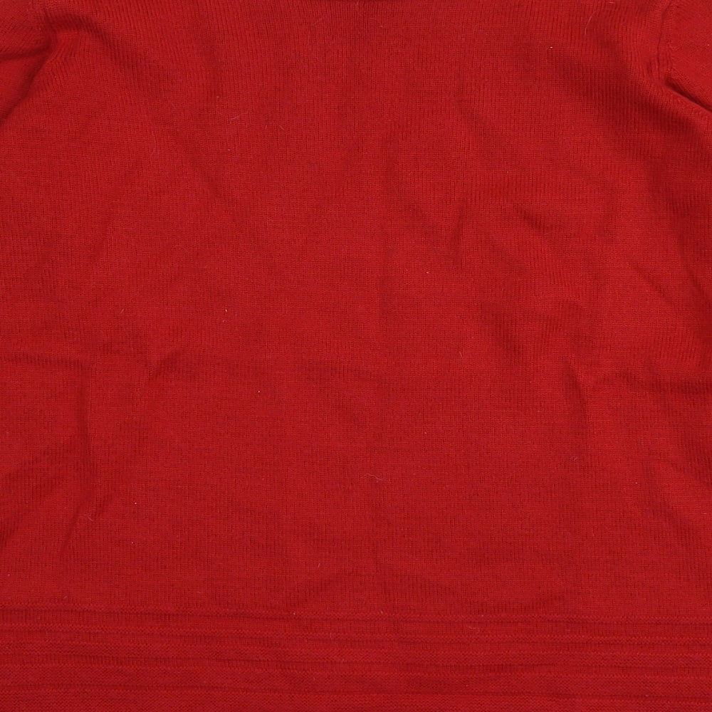 Womens UK Size 10 M&S Red Pullover Jumper