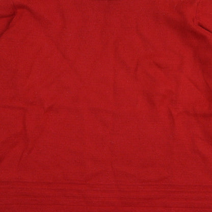 Womens UK Size 10 M&S Red Pullover Jumper
