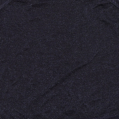 M&S Womens Purple  Viscose Basic Blouse Size 18 Round Neck